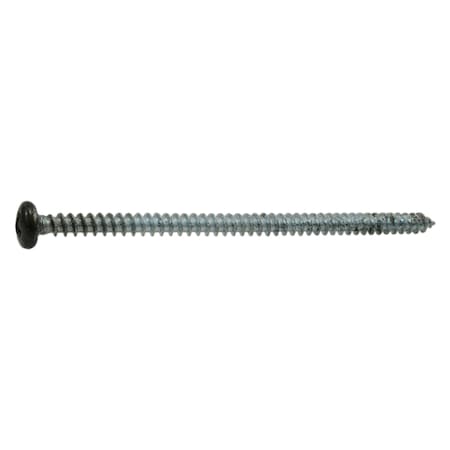 Midwest Fastener Sheet Metal Screw, #8 x 3 in, Painted Steel Pan Head Phillips Drive, 12 PK 37867
